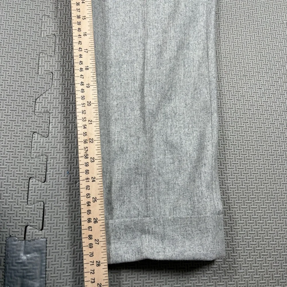 SuitSupply Gray Wool Vigo ZC Side Tab Dress Mens Pleated Pants Vitale Barberis